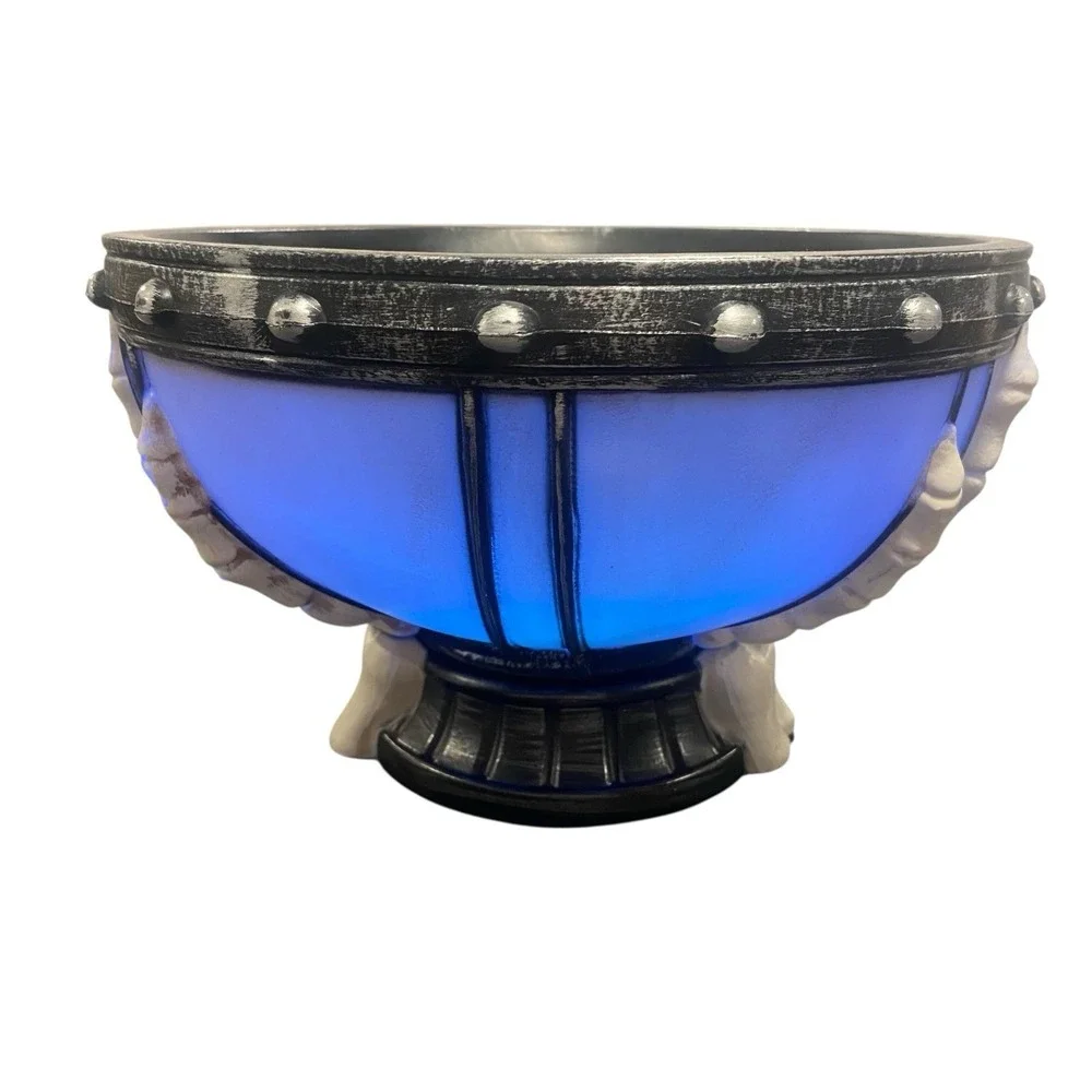 Haunted Living Flashing Skeleton Hands Bowl LED Color Changing Tested Video